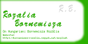 rozalia bornemisza business card